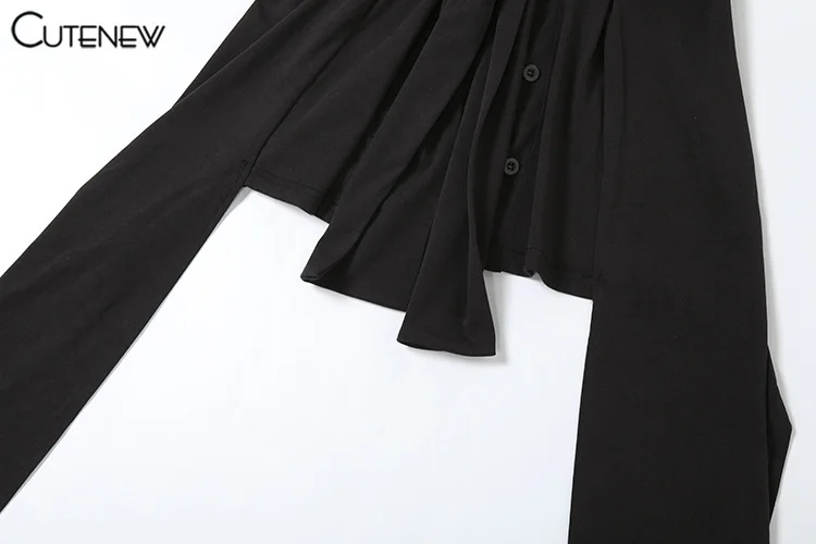Asymmetrical Women Tops Solid Tassel Wrap Chest Ruffle Skinny Split Chic Long Tanks Female All-matched Summer Streetwear