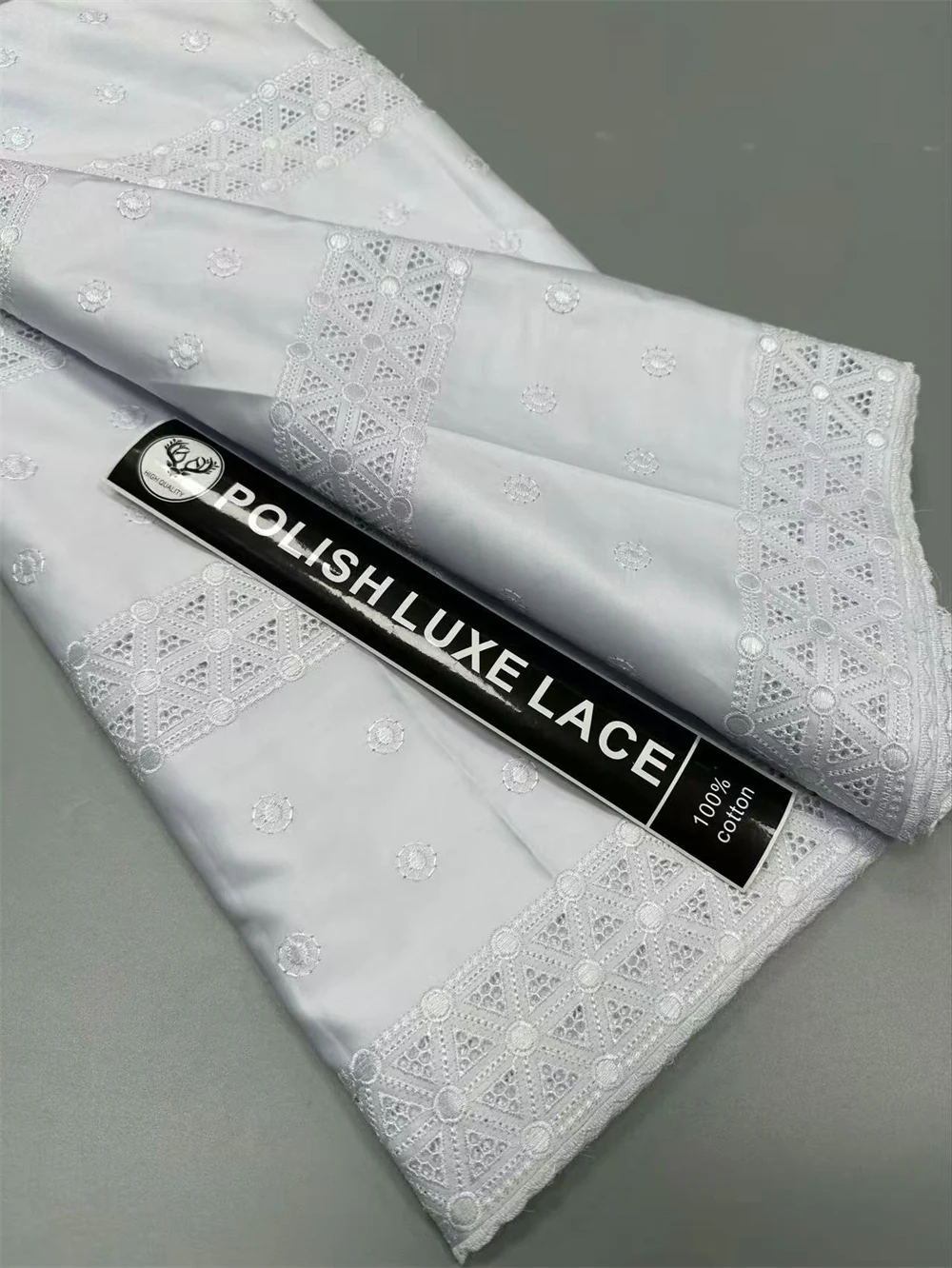 African Dry Polish Lace Fabrics High Quality Swiss Voile Lace In Switzerland Men Swiss Polish Fabric 5 Yards