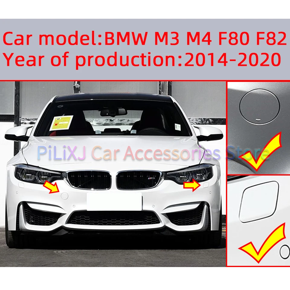 전후면 범퍼 커버, 헤드라이트 와셔 커버 캡, 2014-2020 BMW M3 M4 F80 F82 F83 쿠페 세단 컨버터블 자동차 부품