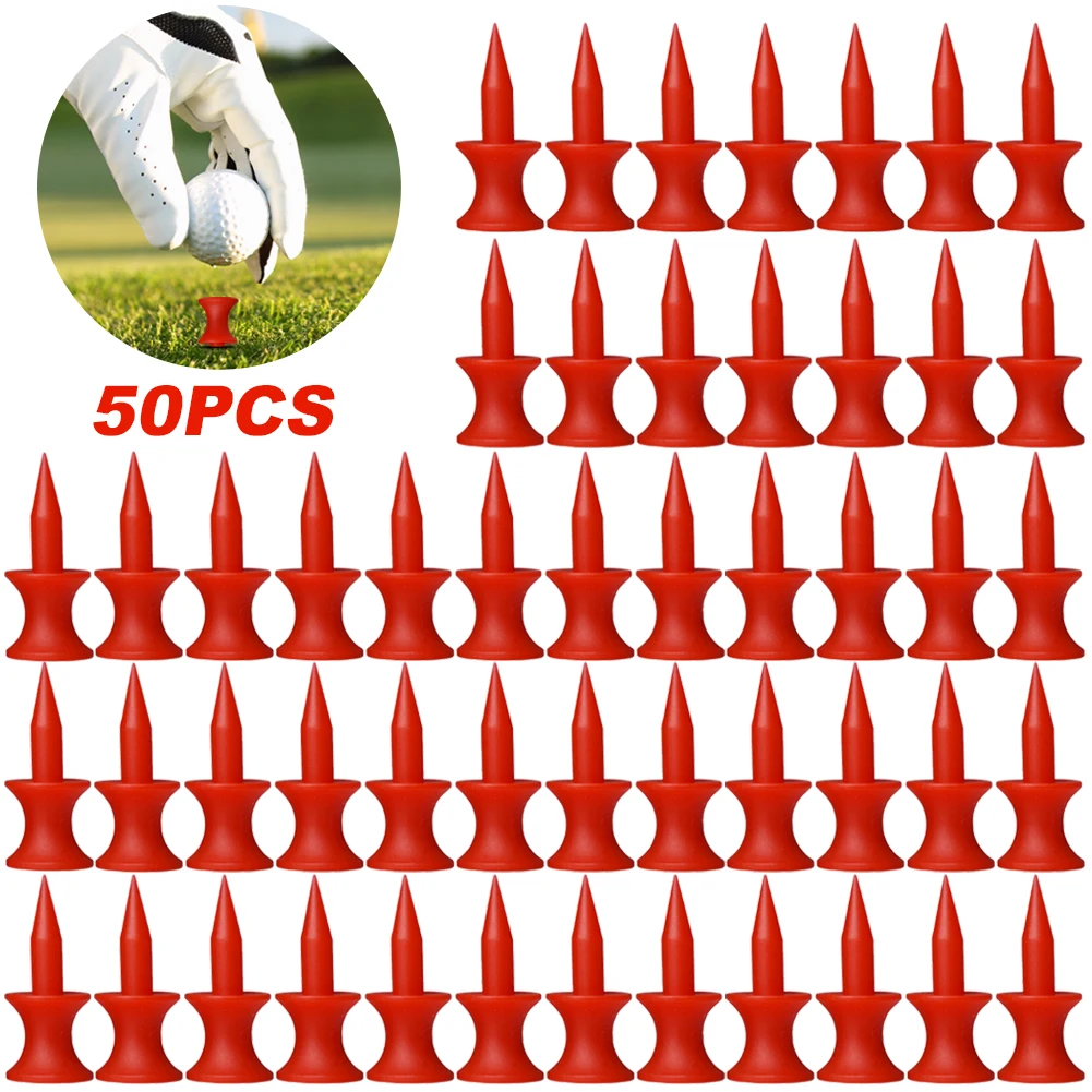 

50 шт., портативные пластиковые тройники для гольфа