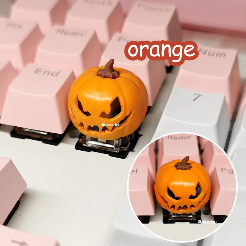 1 pc pumpkin keycap Personalized keycaps Holiday gift For Esc Cute  Gaming Mechanical Keyboard Key Cap