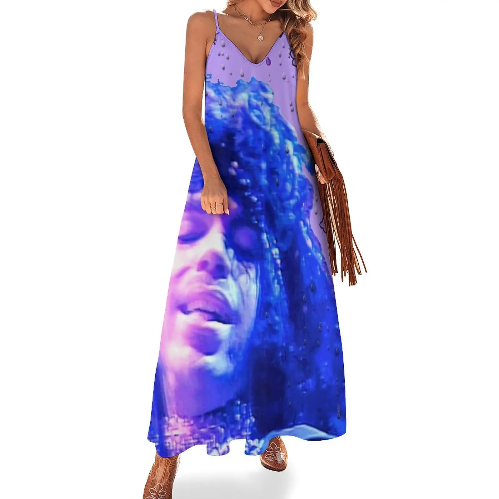 

Purple Rain Sleeveless Dress Dress vintage women's summer dress 2023