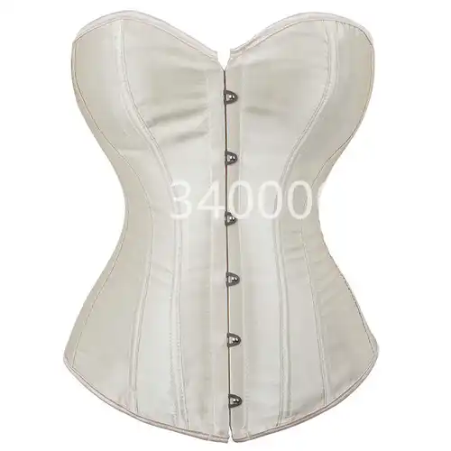 Caudatus Black Corset Top Plus Size Bustiers Overbust Satin Sexy Costume Corselet Brocade Vintage Style Bridal Korsett Women - Image 14
