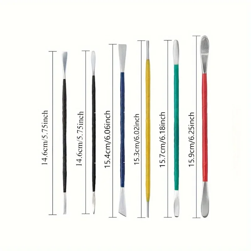 6 adet Çömlekçilik Şekillendirici Aracı Kil Seramik Modelleme Aracı Alçı Şekillendirici Kiti