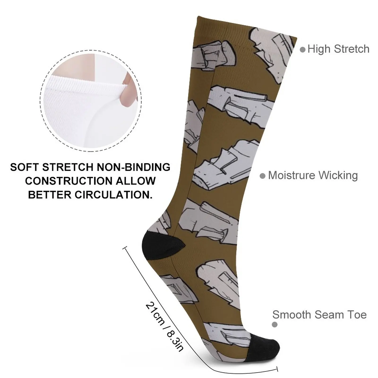 Easter Island Moai Socks sports socks men men socks Women's socks