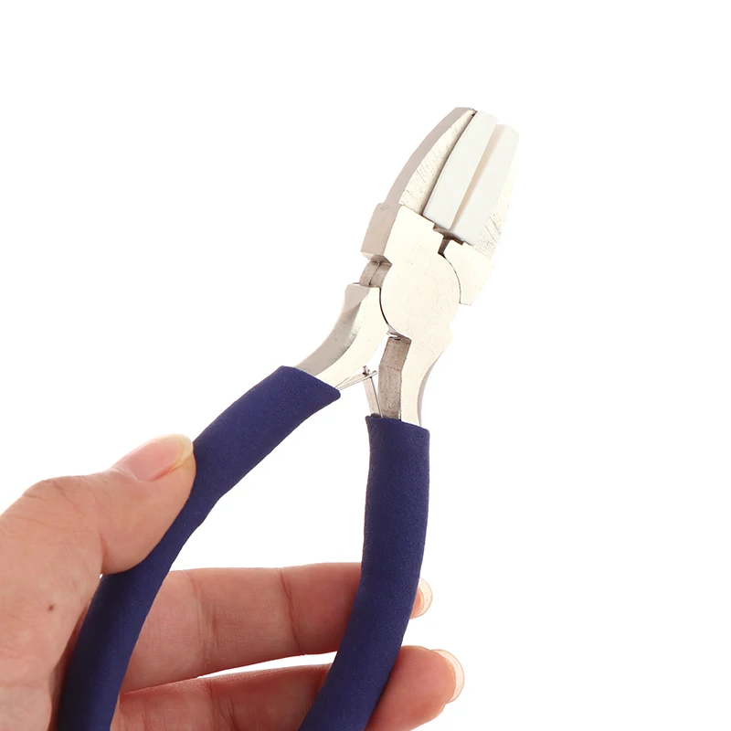 나일론 죠 플라이어 탄소강 공예 플랫 노즈 플라이어 DIY 도구 비딩 루핑 쉐이핑 와이어 쥬얼리 제작 도구