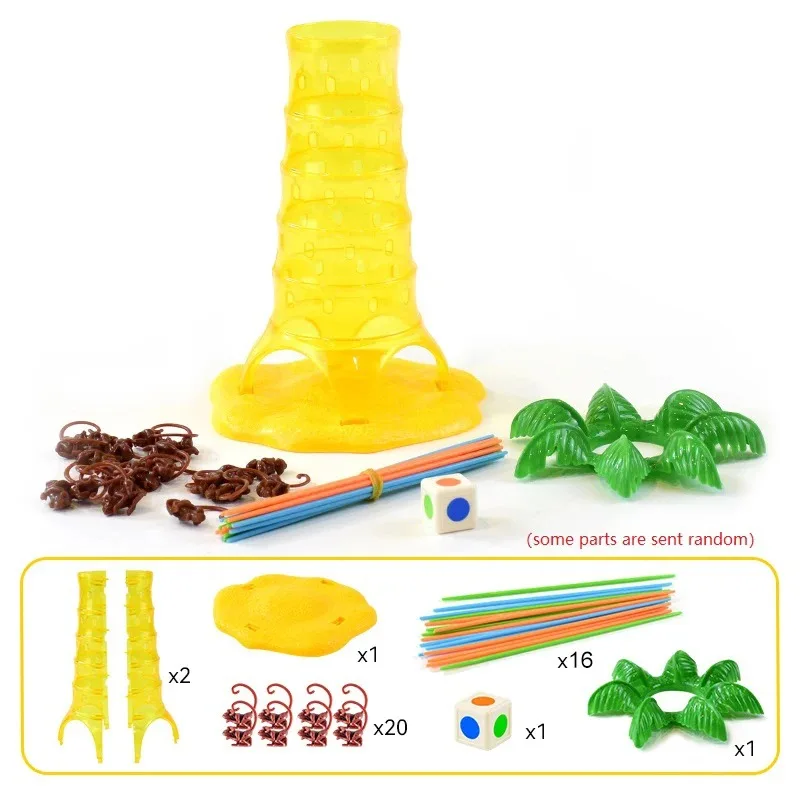 Fun Monkey Climbing Tree Game Toy Parents Kids Interactive Party Board Game Toy Family Tabletop Monkey Climbing Tree Board