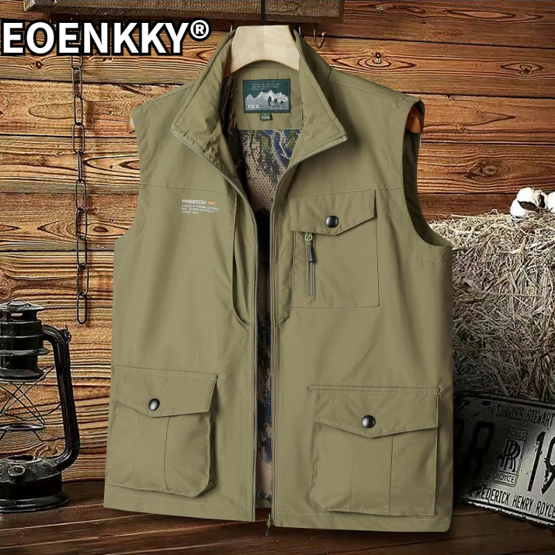 

Multi-Pocket 5XL Men's Outdoor Fishing Vest Camping Climbing Travel Hunting Birdwatching Cargo Volunteer Guides Quick Dry Vests