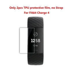 Premium Silicone Sport Watch Strap - High Quality Wristband for L (2pcs TPU For Charge4)