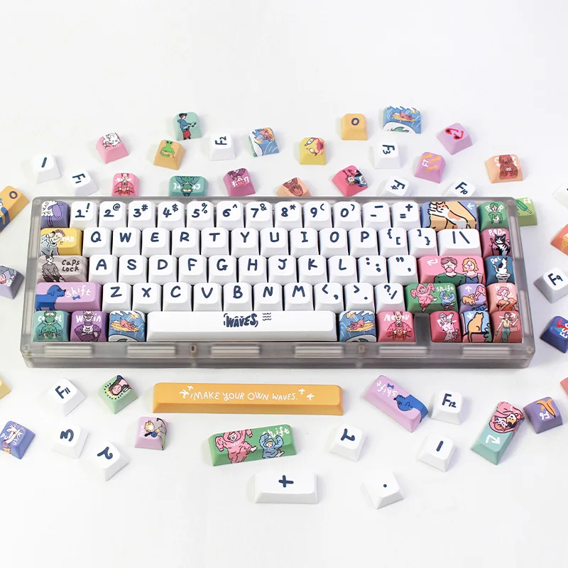 

Spray Keyaps XDA Profile PBT DYE-SUB Keycap for Mechanical Keyboards Gaming MX Custom Key Cap