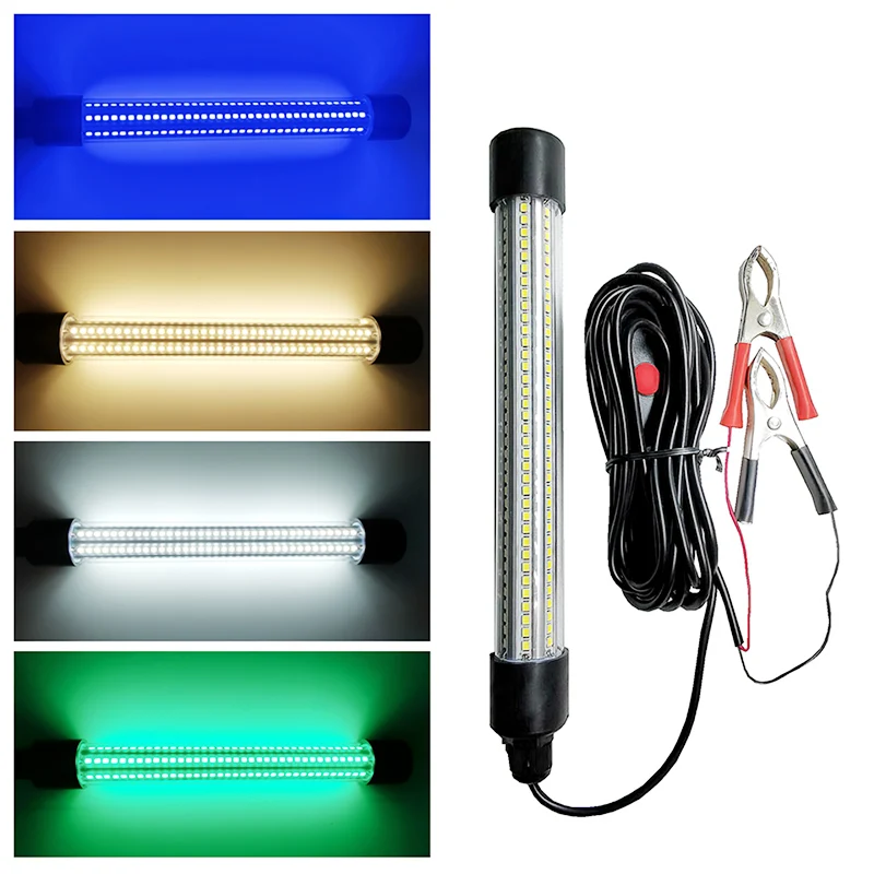 100 W 12V Green High Power Underwater hunting squid LED Fish Attracting  Bait Submersible Underwater Fishing light attractor