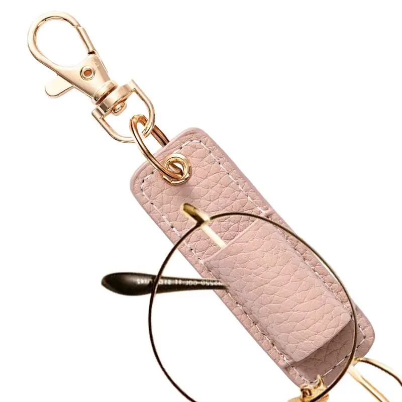 Lanyard Pen Holder Clipboard Pencil Holder Pen Clip Keychain Anti-Lost Pen Holder for Badge Leather Pen Pencil Holders for Pens