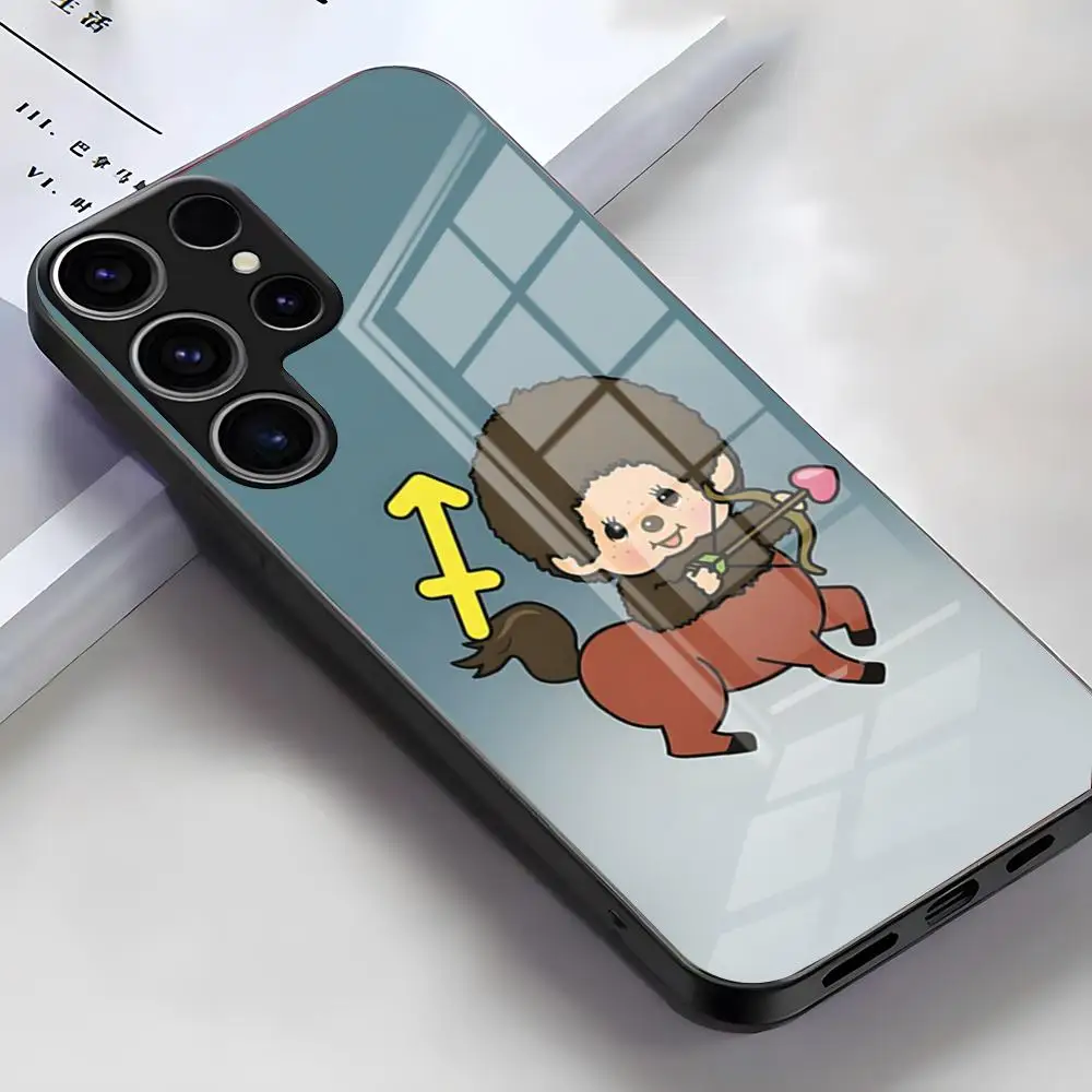 Adorable Cartoon Character Glass Phone Case Cover