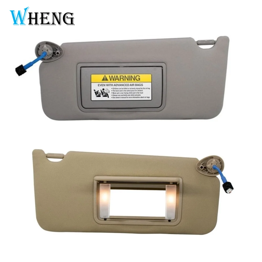 Car Sun Visor Grey Beige Driver Side Passenger Side Left Right Side For