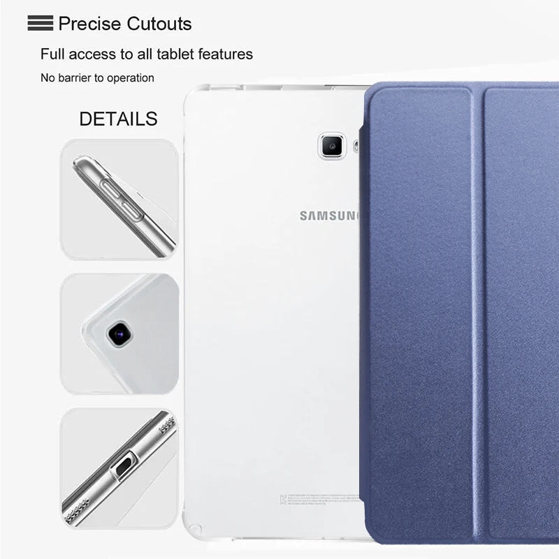 Tablet Case Case For Samsung Galaxy Tab A 10.1" Cover Flip Leather Smart Magnetic Stand Shell PC Back Cover SM-T580 SM-T585