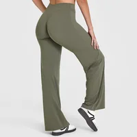 NCLAGEN Pantalon de sport SoftMotion à jambe droite pour femme, taille haute, pour yoga, gym, sensation seconde peau, pilates, course à pied 4