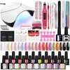 PHOENIXY Nail Starter Kit with 20/18/10PCS Nail Gel Polish Nail Drill Machine Base Top Coat Nail Tools Complete Manicure Set 1