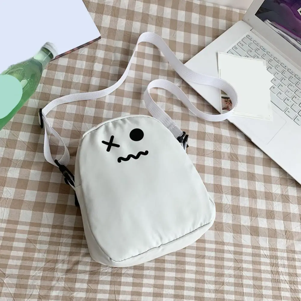 

Nylon Shoulder Bag Women Shoulder Bag Stylish Functional Cross-body Bags for Women Capacity Ghostly Chic Cute Black White