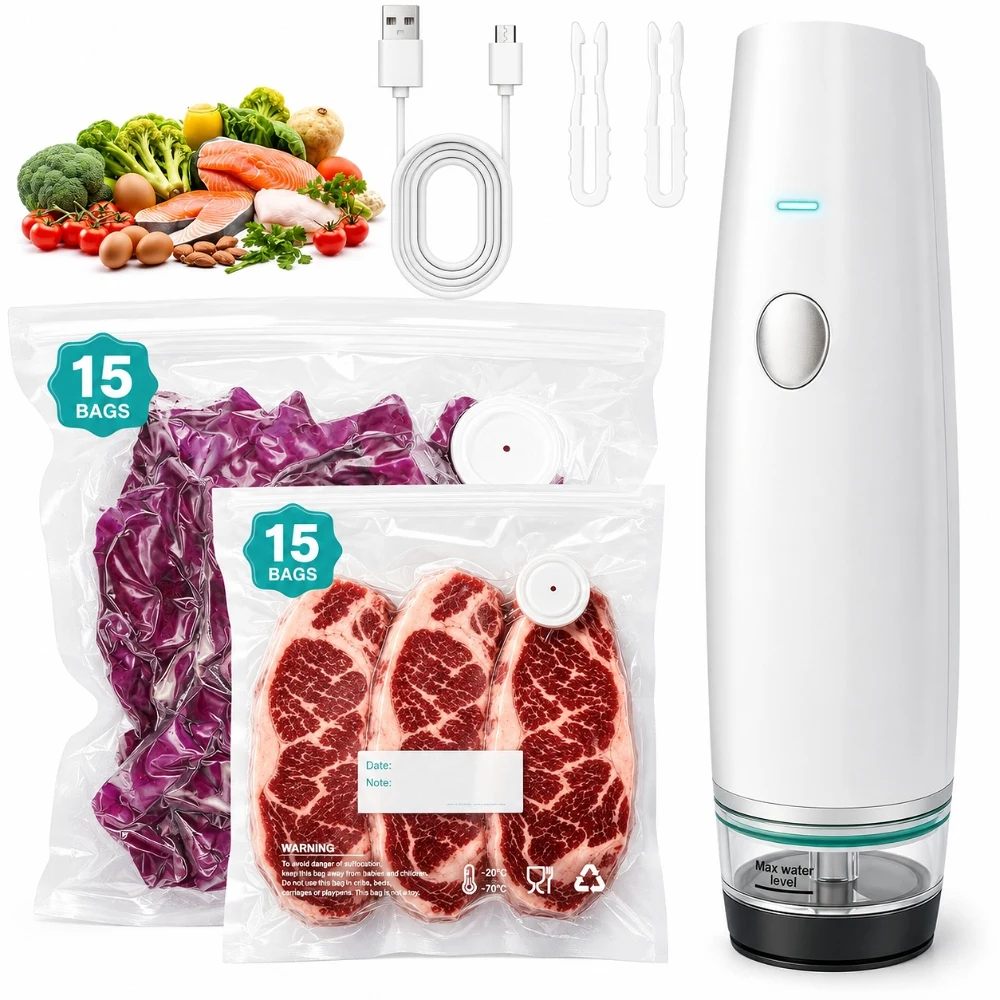 Cordless USB-C Rechargeable Vacuum Sealer Kit 1