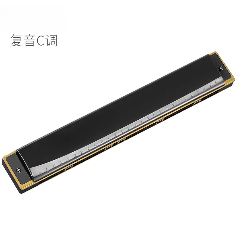 

28 Holes Harmonica Accent / Polyphony C Key Harmonica rofessional Harmonica Tremolo Mini Harps Woodwind Instruments harmonica