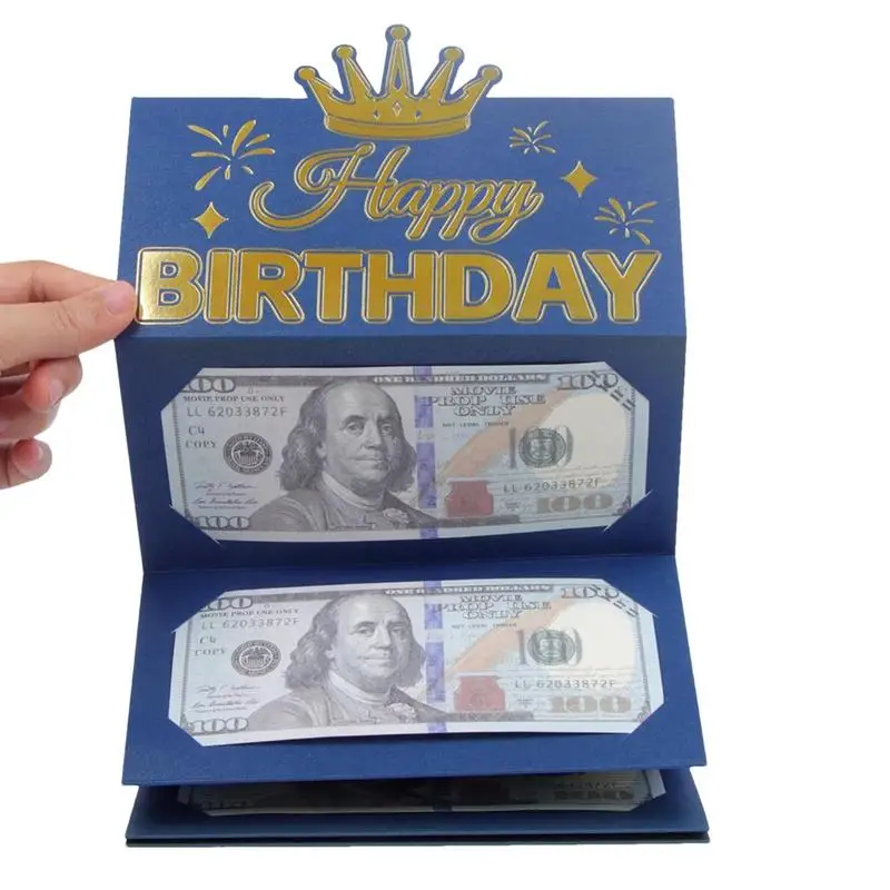Birthday Gift Wallet Greeting Card Creative Birthday Folding Cash Holder Folding Red Envelope Birthday Gift Envelope For Kids