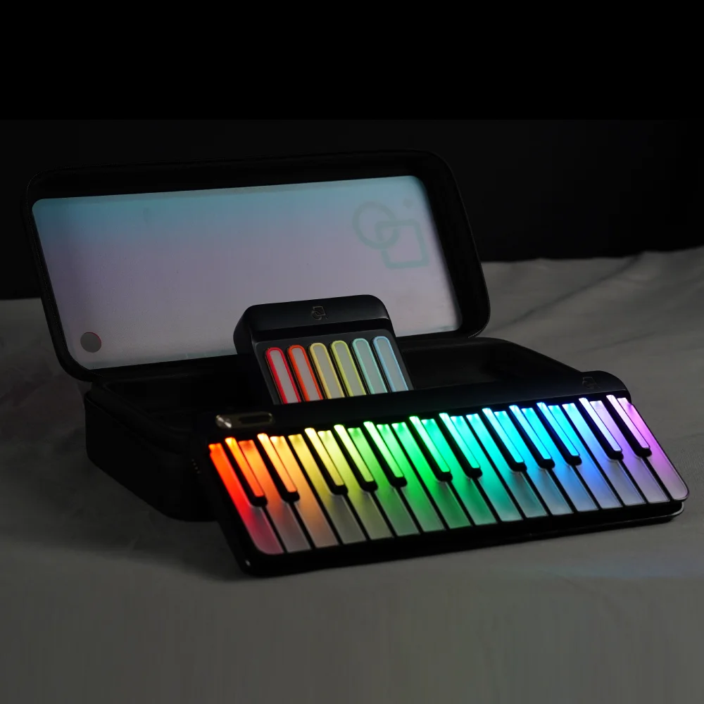 Poppupiano-スマートポータブルピアノ,スマートLEDキーボード,強力な 