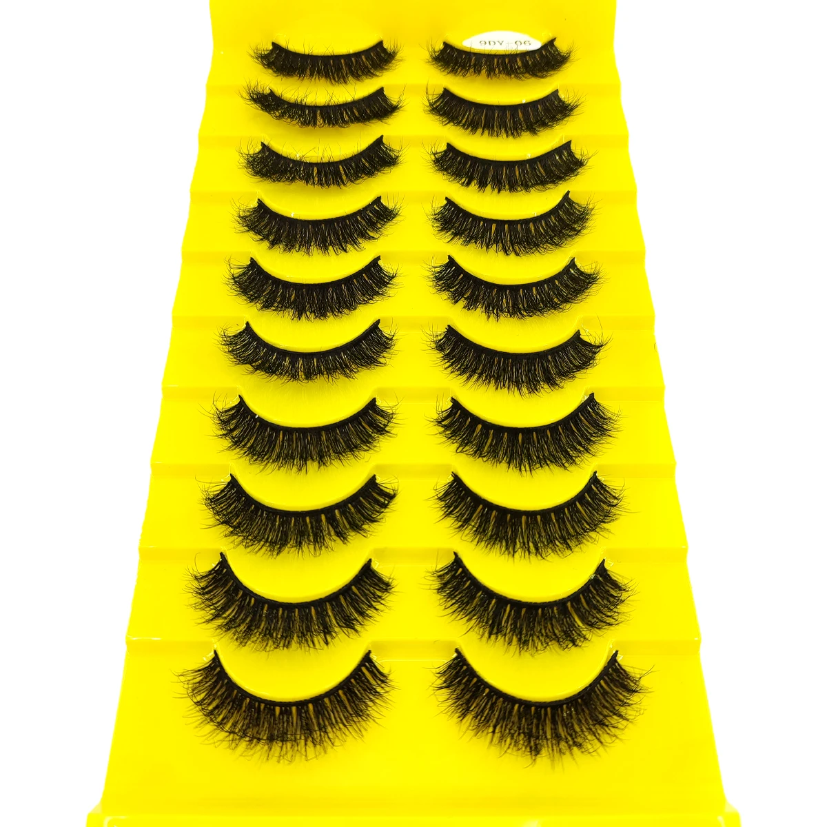 Neue 10 Paar künstliche Nerzwimpern, 3D-dramatische falsche Wimpern, handgefertigte, flauschige Wimpern, natürliches Wimpernverlängerungs-Make-up – Detail 2