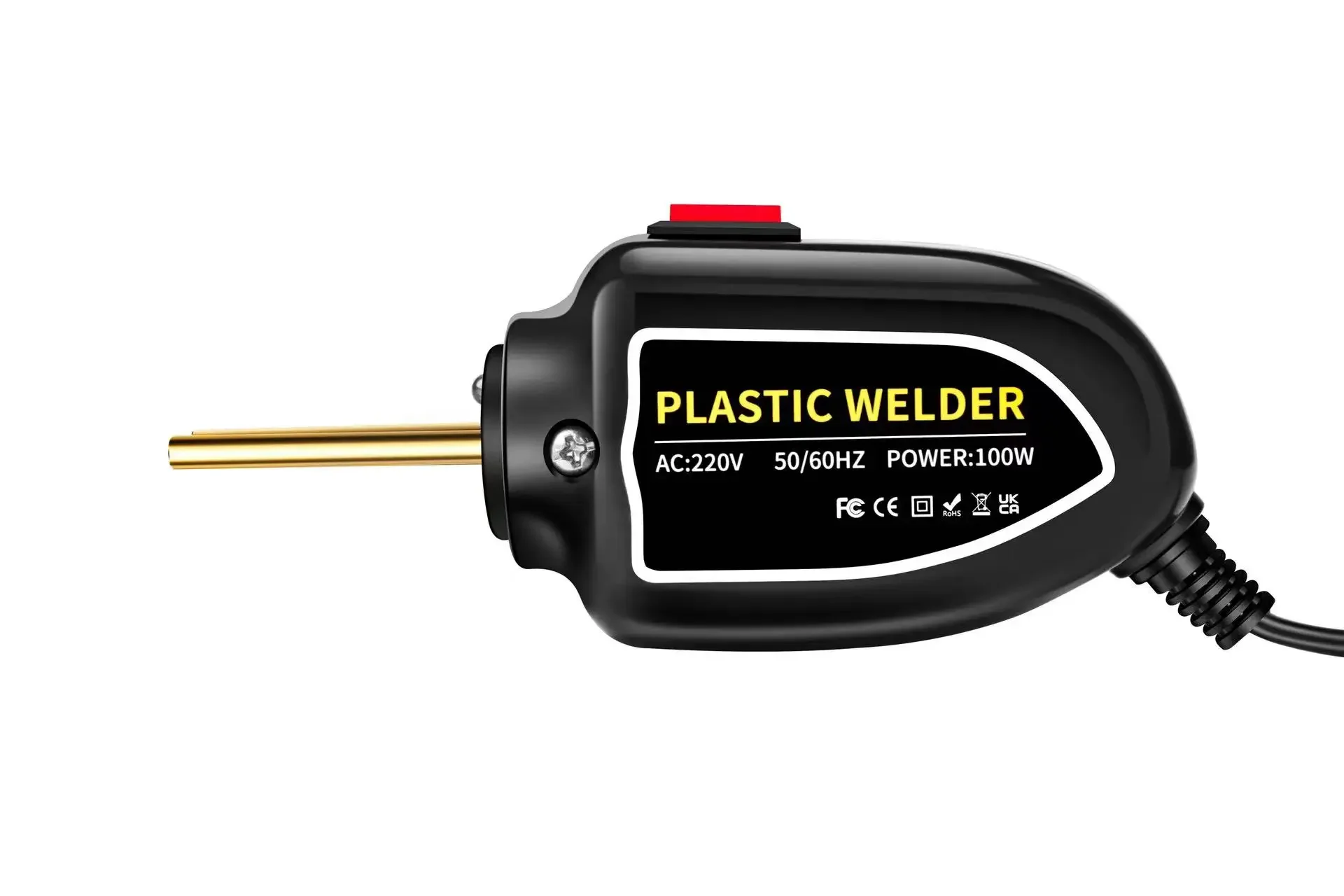 Plastic Welder 100W Hot Nail Gun With 400/800/1200 Nails Car Bumper Repair Kit Cracking Tool Garage Nailer PVC Machine Welding 2