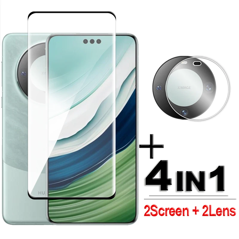 For Huawei Mate 60 Pro Glass 3D Full Cover Curved Screen Protector For Mate 60 Pro Tempered Glass Huawei Mate 60 Pro Lens Film