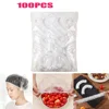 100 Pcs / Bag Hotel and guesthouse disposable shower cap batch white transparent waterproof and dustproof hair cap 2