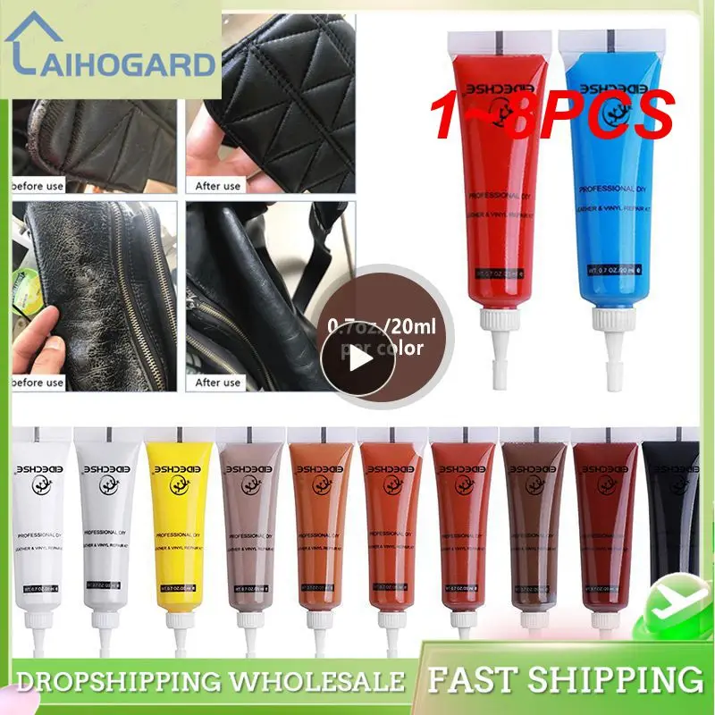 1~8PCS Leather Color Repair Cream Leather Conditioner For Leather