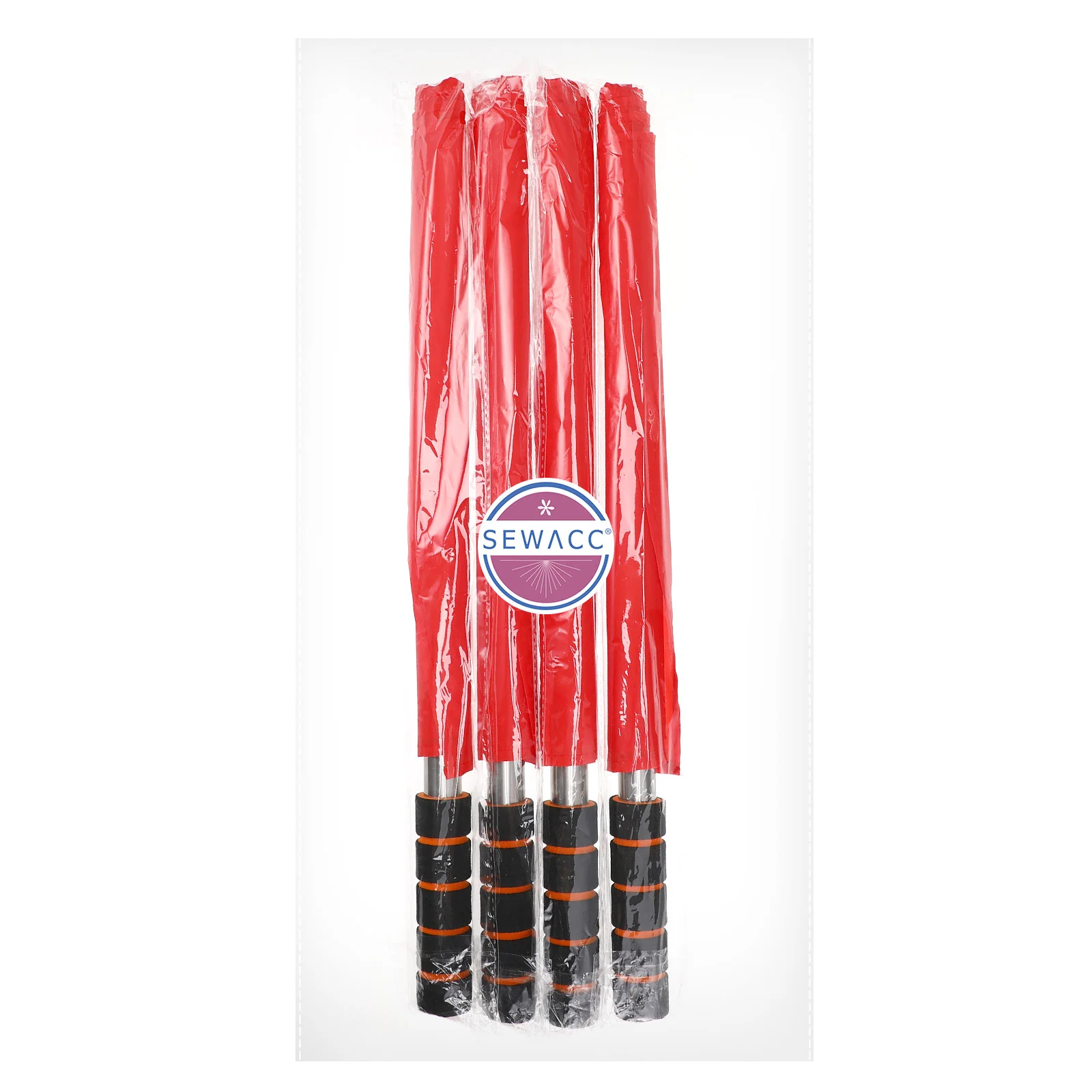 4 Pcs Red Flags Referee Flag Signal Lightweight Challenge Traffic Conducting Team Sports Souvenirs Racing Game Equipment