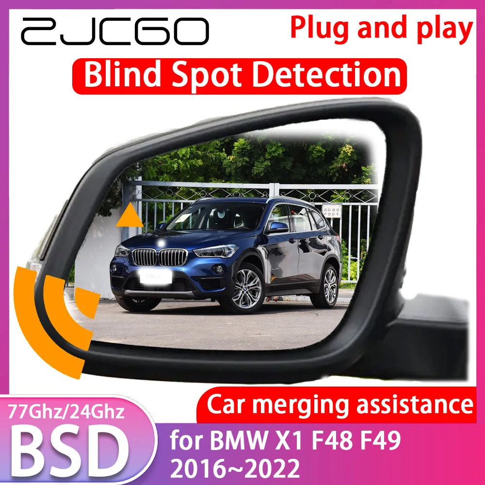 ZJCGO for BMW X1 F48 F49 ~ Blind Spot Detection Car BSD BSA BSM System Driving Warning Radar Alert Mirror