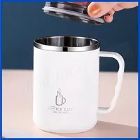 16oz Insulated Coffee Cup with Handle Stainless Steel 500ML Coffee Cup Double Wall Thermos Coffee Travel Mug with Mag Slider Lid 5