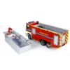1/14 RC Fire Fighting Truck 6x6 Metal Chassis Remote Control Fire Car RTR Light Sound System Painted Assembled RC Toy Gift Model 4