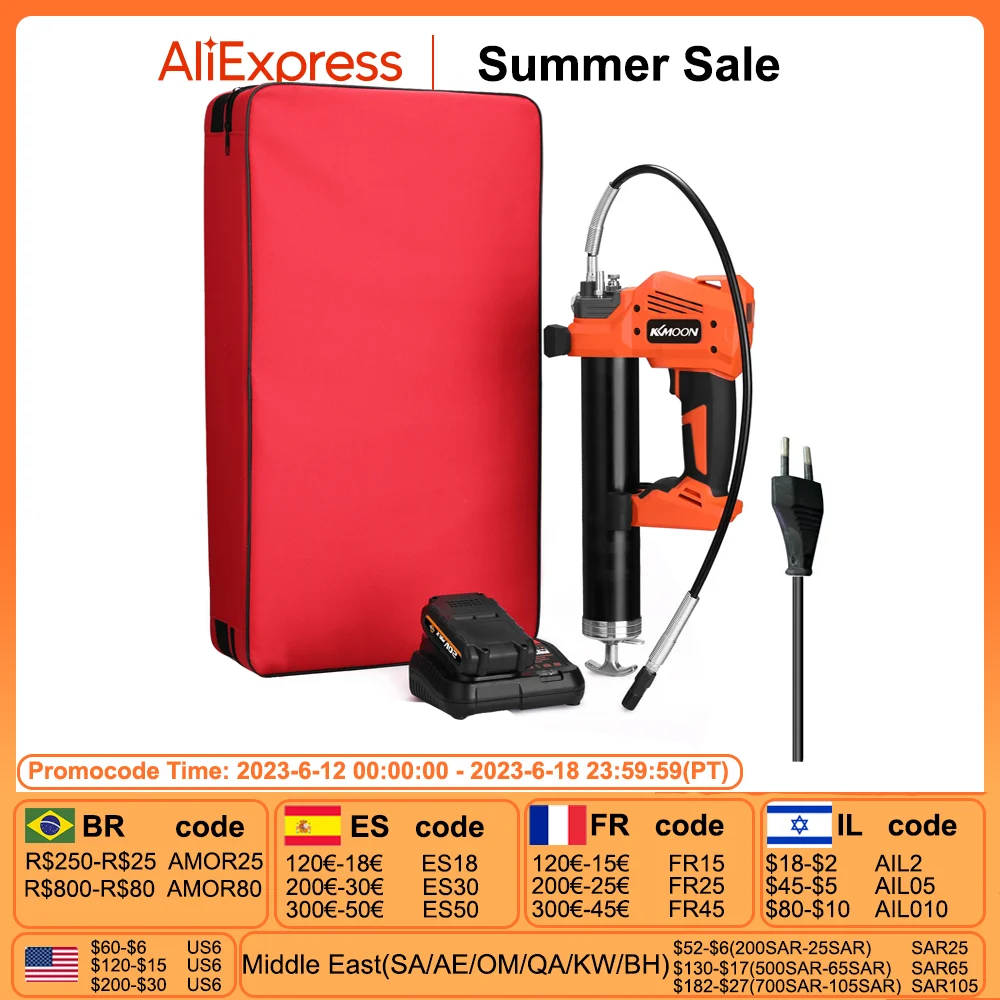 S88 Cordless Rechargeable Electric Grease Machine Airbrush Spray Gun