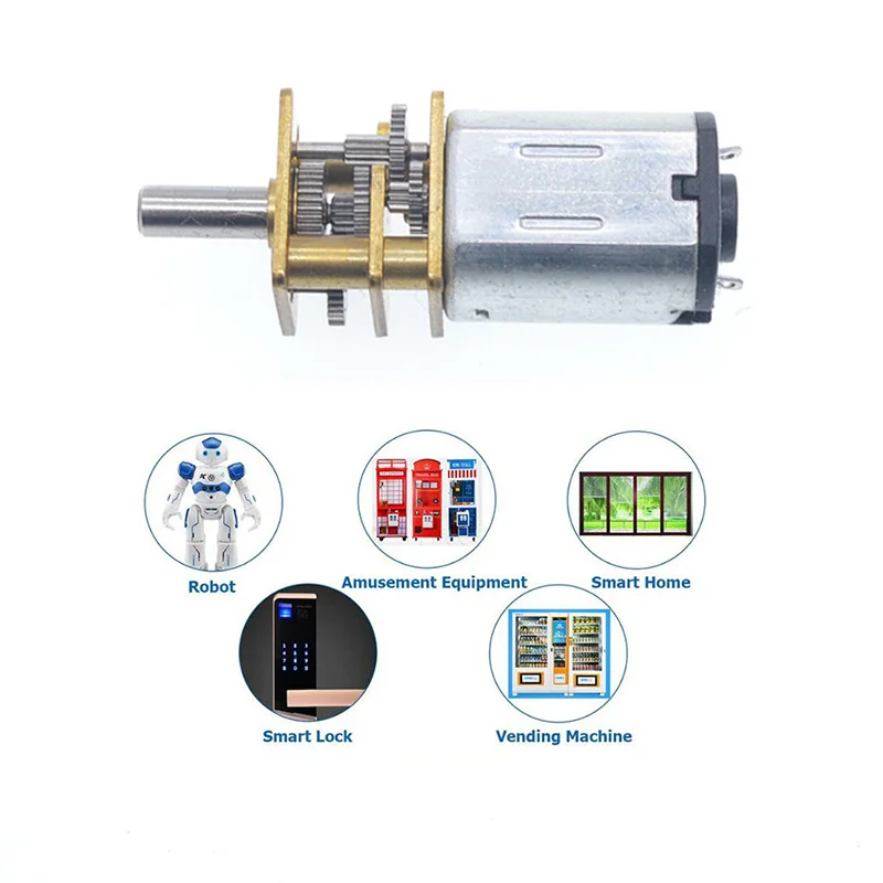 1PCS GA12-N20 감속 모터 마이크로 DC 기어 지능형 잠금 모터 3V6V12V 지능형 자동차 저속 모터