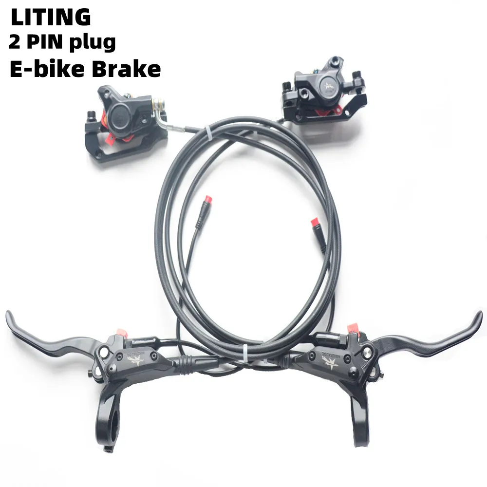 

E-bike Disc Hydraulic Brake Electric Scooter Folding Mountain Bike Bicycle Cut Off Power Brake 2PIN / SM plug