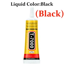 Versatile Black Waterproof Adhesive for Screen Repair and Craft Projects (T7000 - 25Ml - 1Ps)