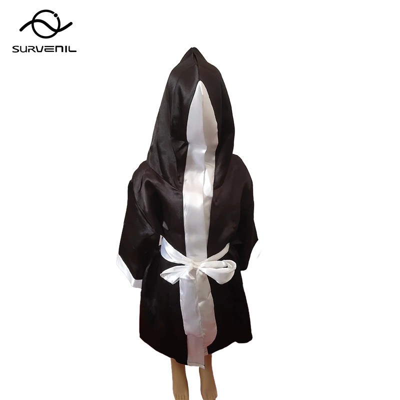 

Боксерский халат для детей, муай тай, накидка с длинным рукавом для мальчиков и девочек, боевые искусства, боевые искусства, кикбоксинг, соревнования, тренировочное платье, униформа BJJ MMA