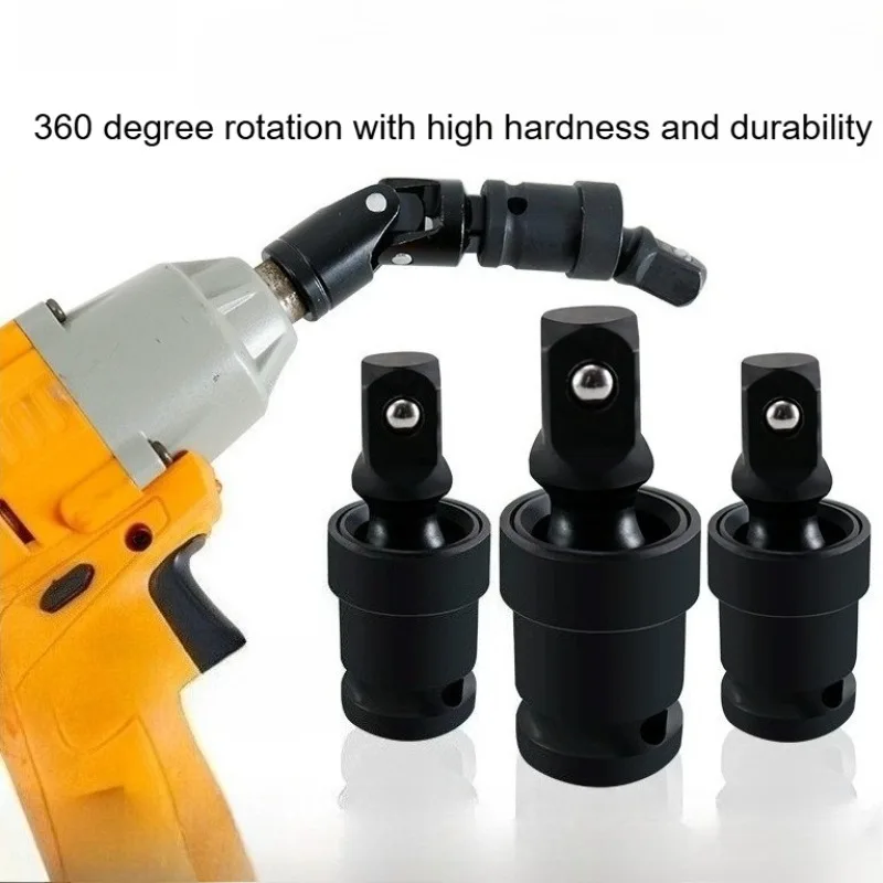 Pneumatic Universal Joint 360 Degree Swivel Electric Wrench Socket Adapter Air Impact Wobble Socket Adapter Tools