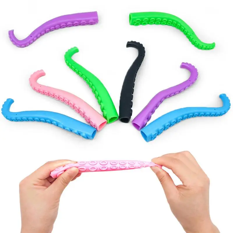 Finger Tentacle Fidget Toy Stretchy Finger Puppet Fidget Octopus Tentacle Gag Joke Toys Prank Props Indoor Outdoor Relaxing