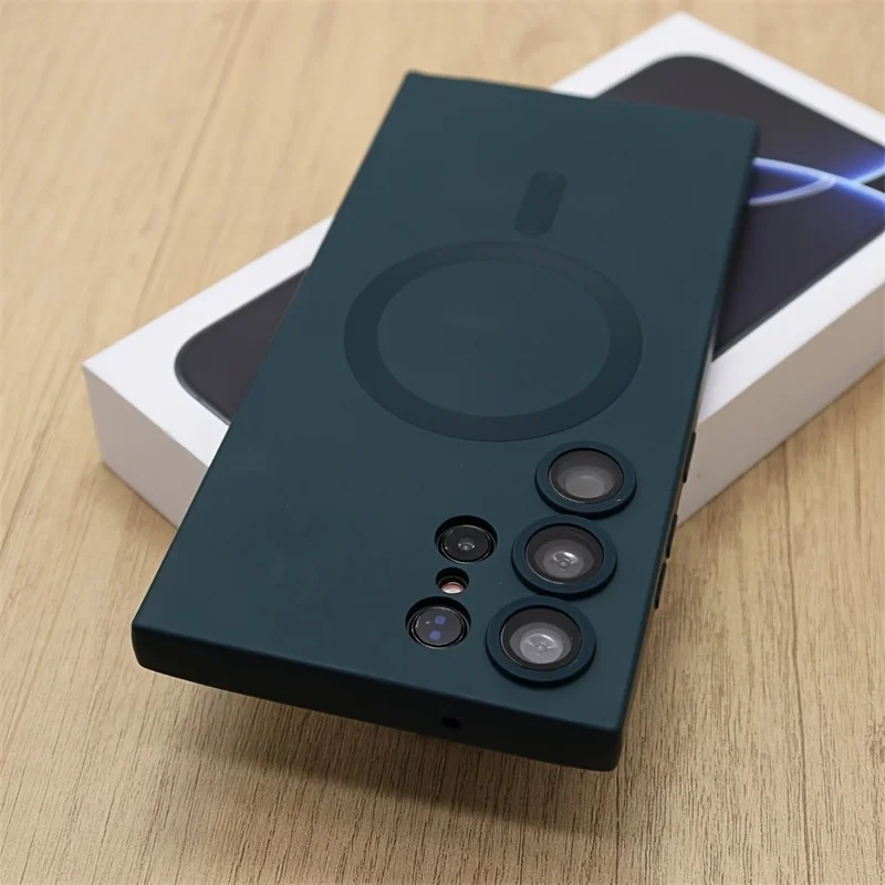 Premium Abrasive Phone Case with Magnetic Wireless Charging