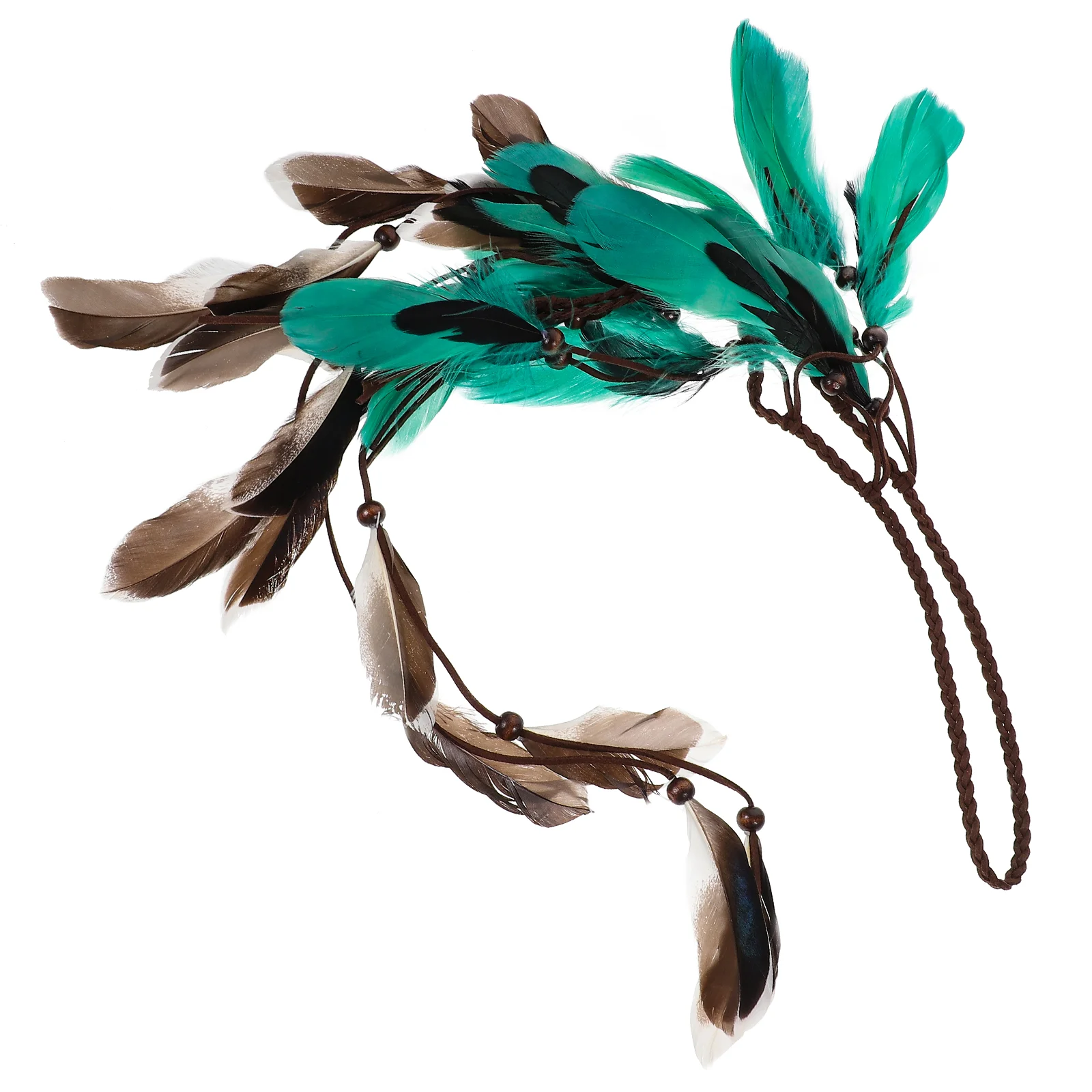 

Hair Bands Feather Headband Boho Headpiece Plume Headdress Bohemian Headbands for Women Costume Accessories Miss