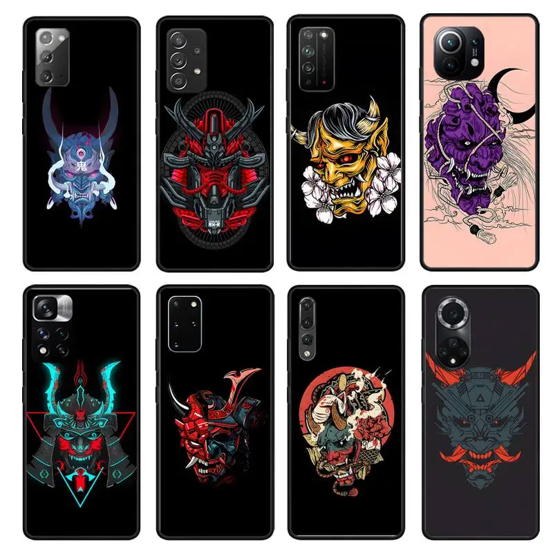 Japanese Oni Phone Case For Samsung Galaxy Note 5 8 9 10 20 Lite Plus Pro Ultra J4 J5 J 6 7 2016 Prime Funda |
