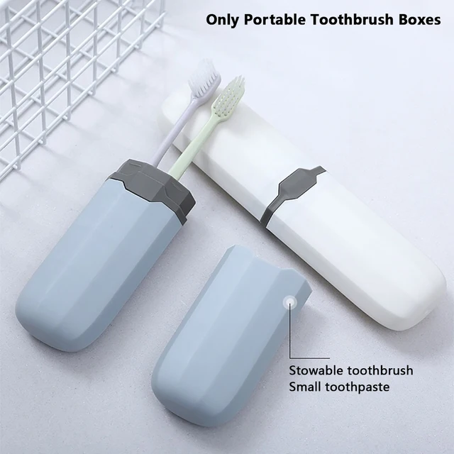 2Db Tároló Tok Otthoni Fürdőszoba Pp Hordozható Fogkefe Doboz Kemping Utazási Tartó Kültéri Szervező - Image 6