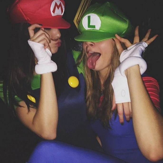 Super Mario Cosplay Hat & Gloves Set 6