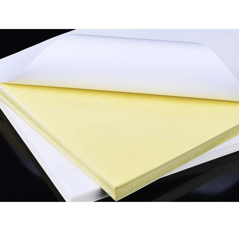 Printable Vinyl Sticker Paper Thermal Label Paper 50 Sheets A4/A5 Matte White Sticker Label Laser Inkjet Printer Copier Craft Paper Self Adhesive Stickers Surface Paper Sheet