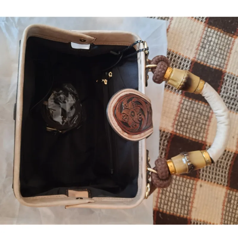 MOTAORA Luxury Handmade Women Shoulder Bag Vintage Carved Leather Women's Bag 2024 trend Ladies Designer Handbags Female Bags