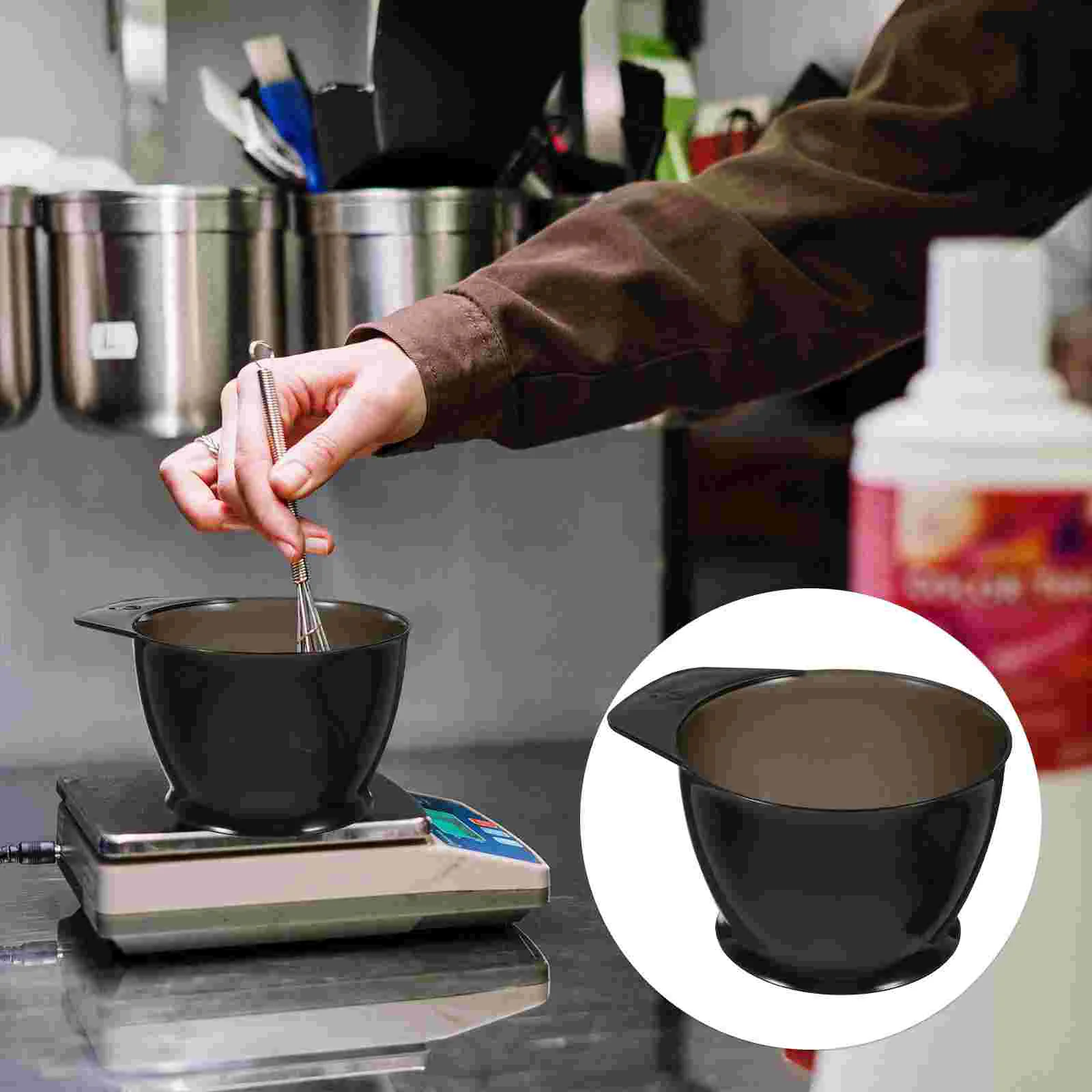 

2 Pcs Hair Color Mixing Bowls Coloring Board for Stylist Dye Conditioner Tinting Hairdressing Dyeing Scale